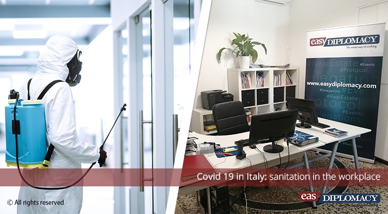 Sanificazione ambienti di lavoro Covid 19 Italia