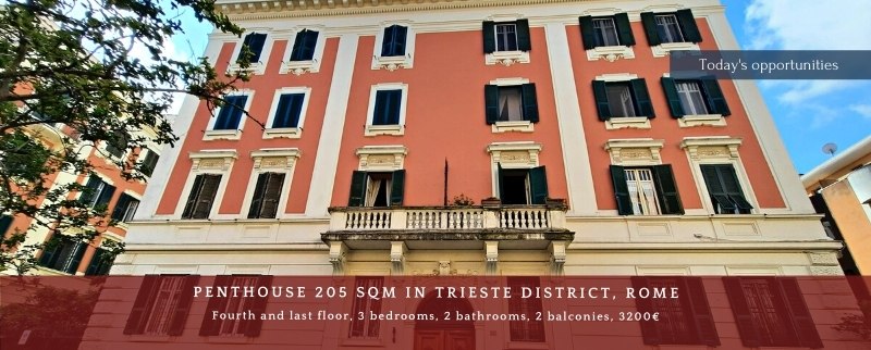 Penthouse for rent in Trieste district